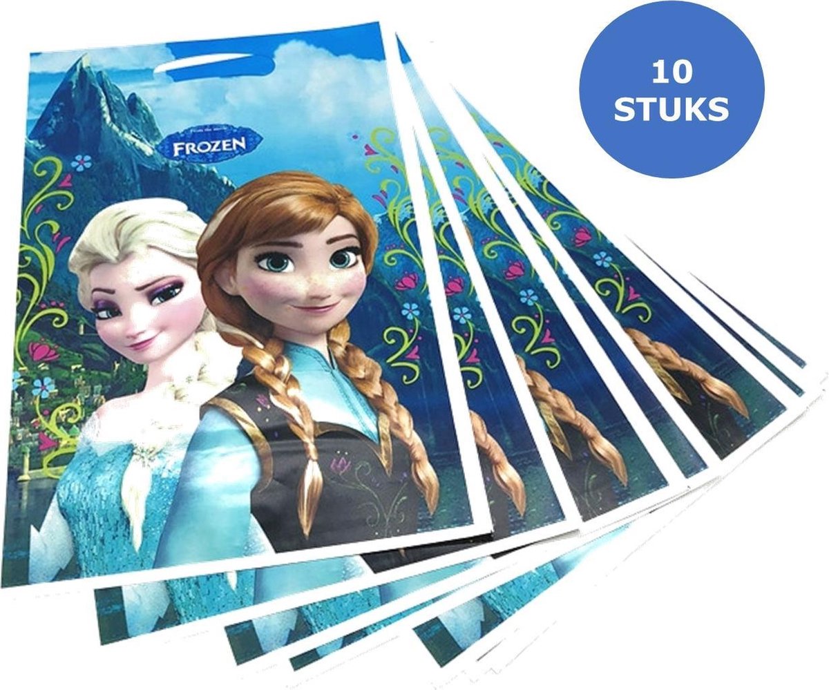 Prinses Elsa Frozen Feestpakket | Cupcake Toppers | Uitdeelzakjes | Verjaardagsfeestje | Ballon | Kinderfeestje